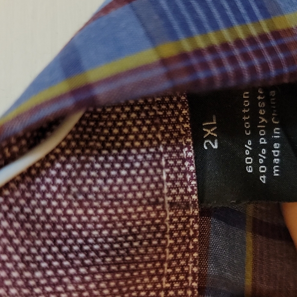 Sean Jean Men's button down short sleeve shirt, XXL - Picture 6 of 6